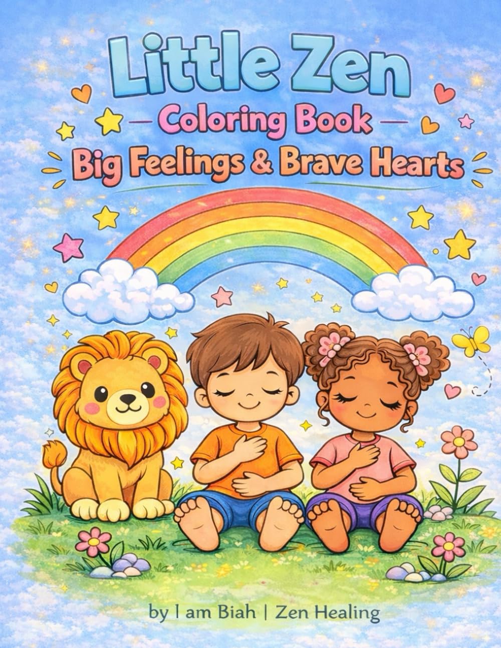 Little Zen Coloring Book: Big Feelings & Brave Hearts