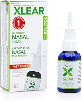 Xlear Natural Nasal Spray with Xylitol, 1.5 fl oz (Pack of 3)