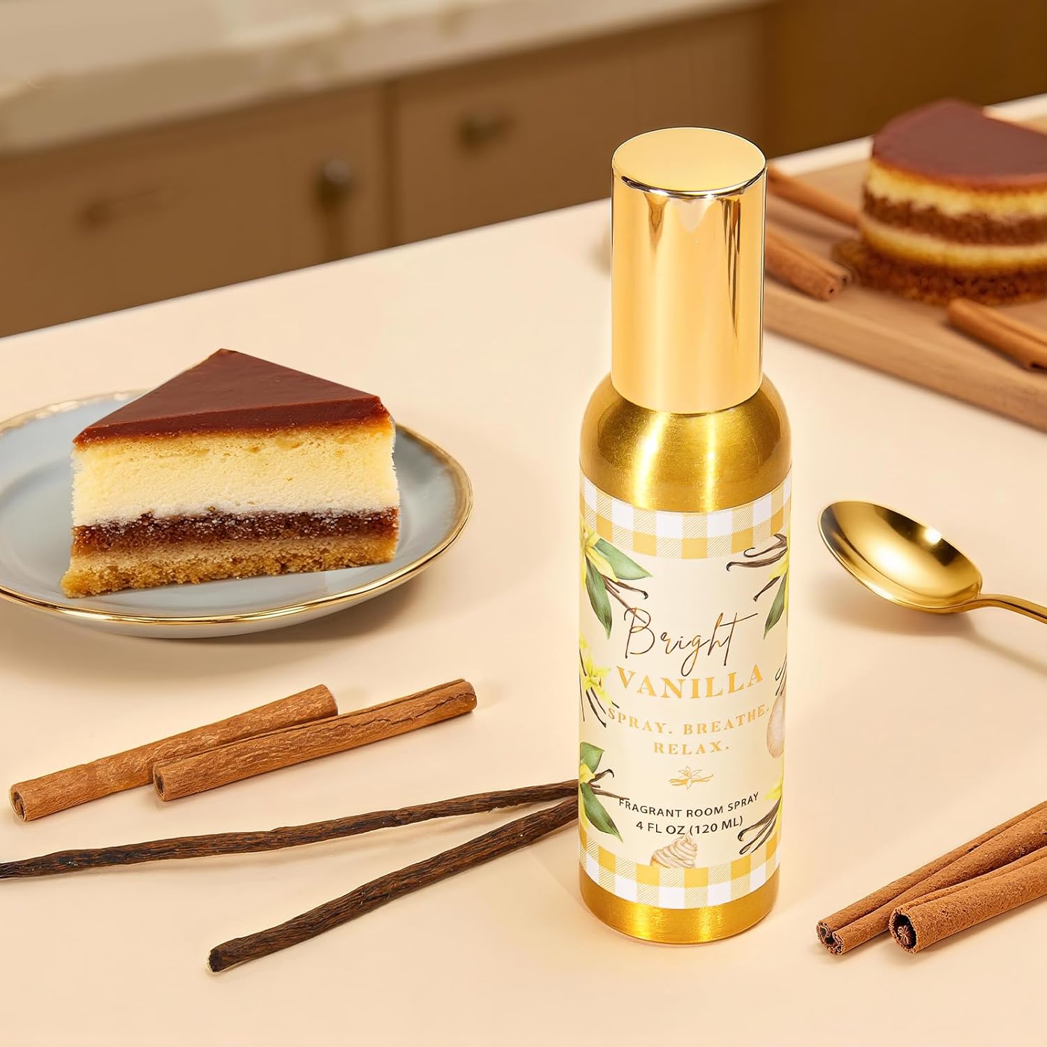 Room Spray, Bright Vanilla, 4 fl oz, Air Freshener for Home, Long-Lasting Odor Eliminator for Bathroom and Office - Image 5