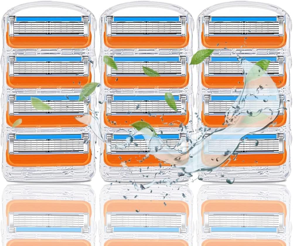 ジレット対応 フュージョン 替刃 プログライド 替刃 Fusion 替え刃 髭剃り かみそりの刃 ステンレスシェービング刃 替え刃 剃刀刀組（12個入り）