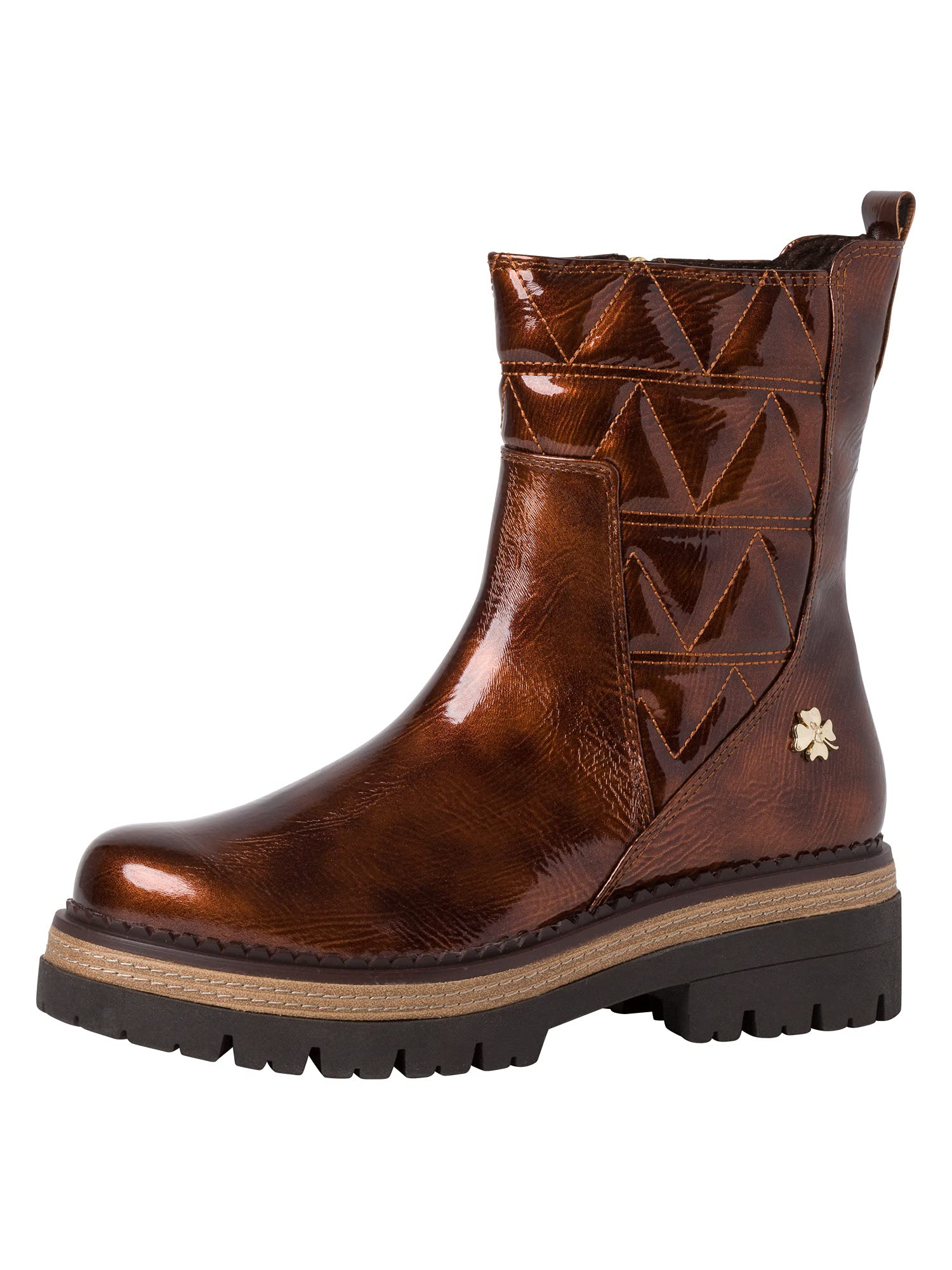 Marco Tozzi Women's by Guido Maria Kretschmer 2-2-86421-37 Boot, Bronce patent, 5 UK