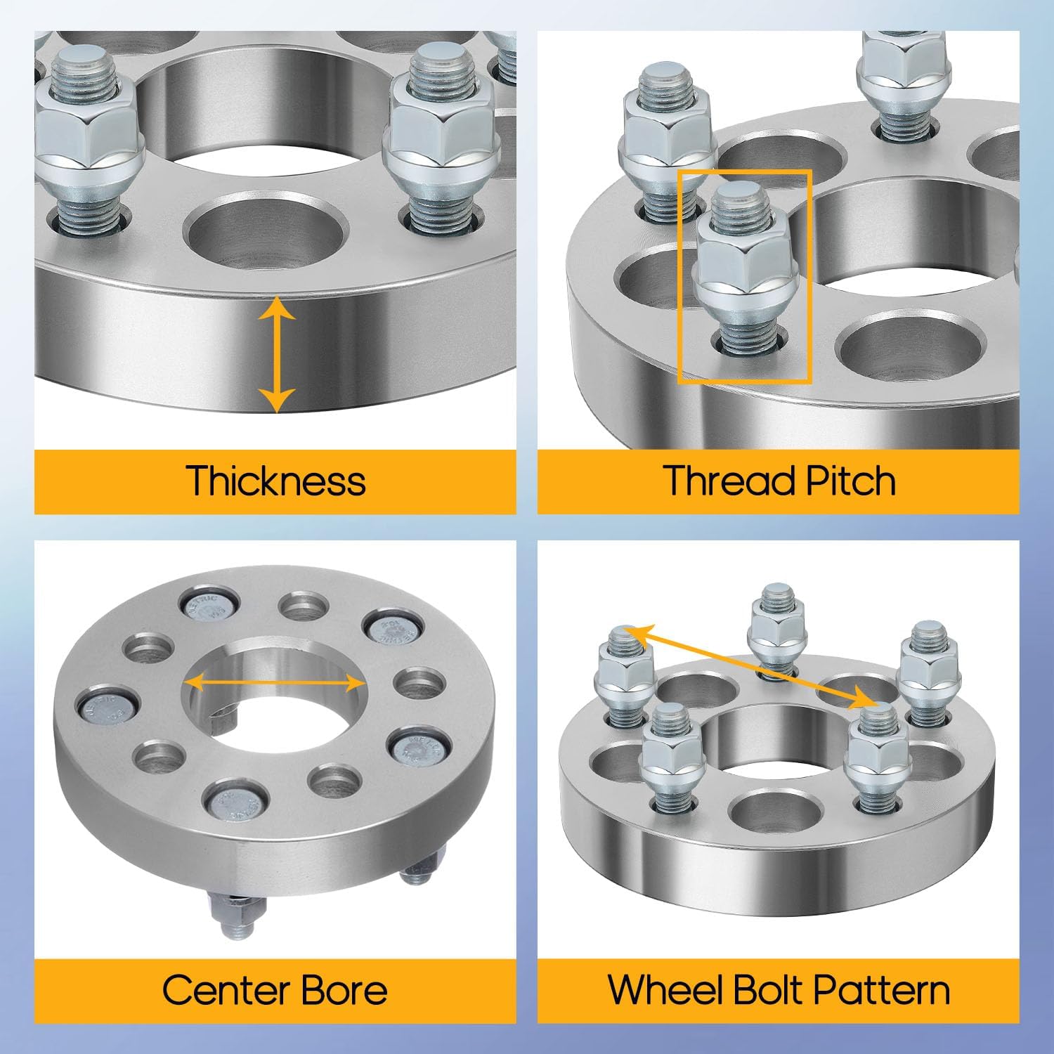 OCPTY 5x100 to 5x112 Wheel Adapters 1 inch for Corolla Accessories 5LUG Real Forged Spacers with 12x1.5 ThreadSize 57.1mm Hub Bore fits 1985-1989 for Century 4PCS