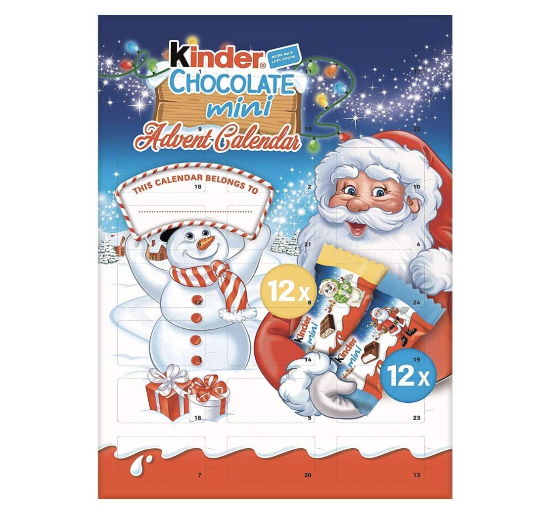 Buy Kinder Chocolate Mini Advent Calendar Selection of Fine Milk