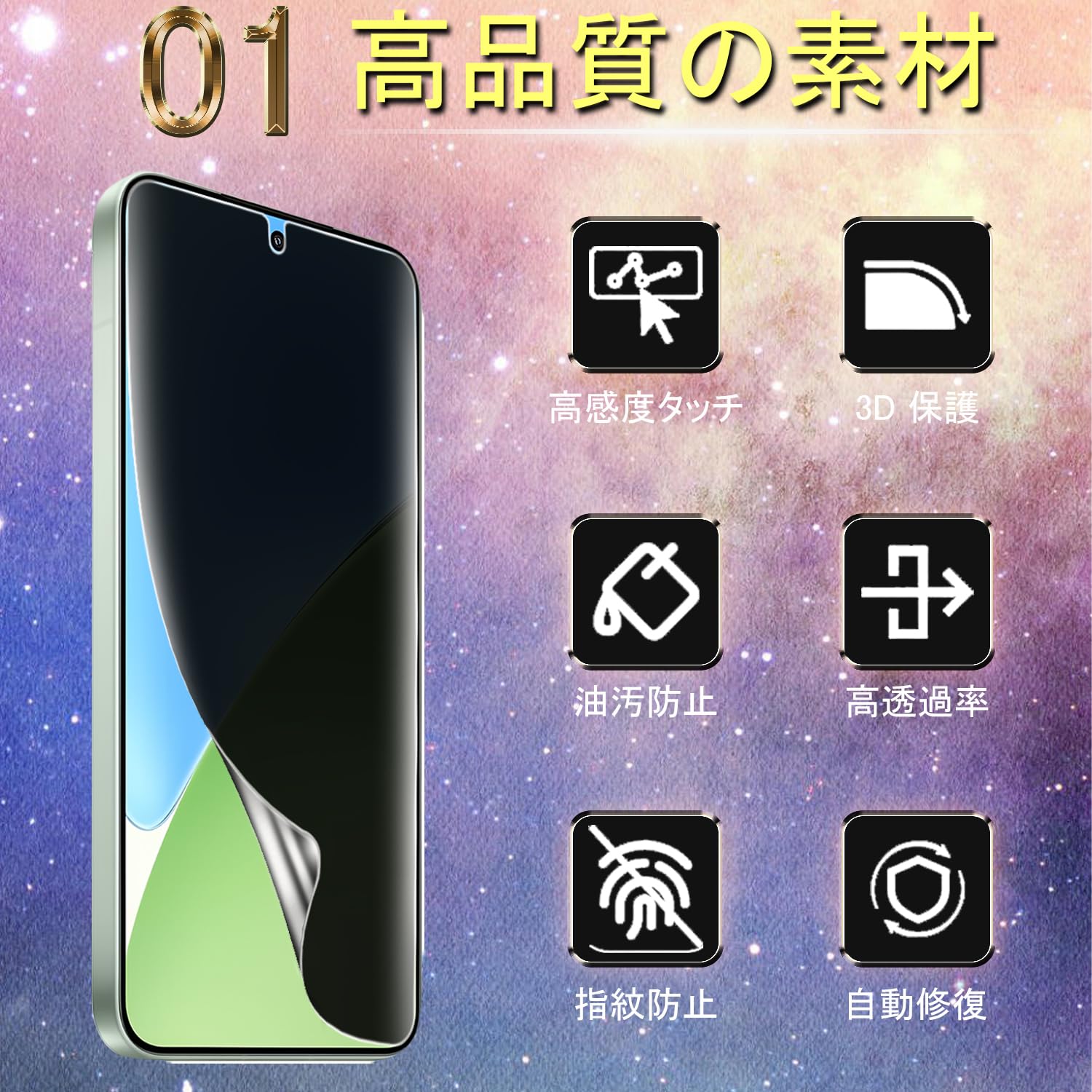 Amazon | 対応 OPPO Reno11 A 専用 「28°覗き見防止」フィルム のぞき 