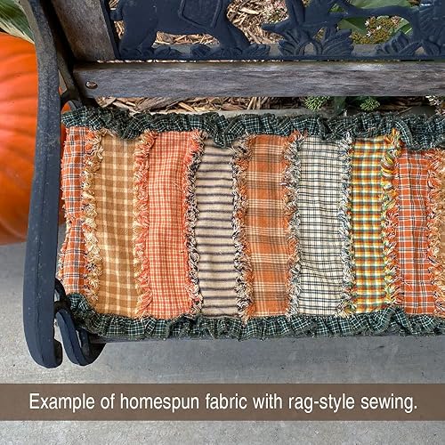 Miniatura 4 de JCS - Tela a cuadros de algodón hecha en casa con 3 especias de calabaza - Vendido por The Yard