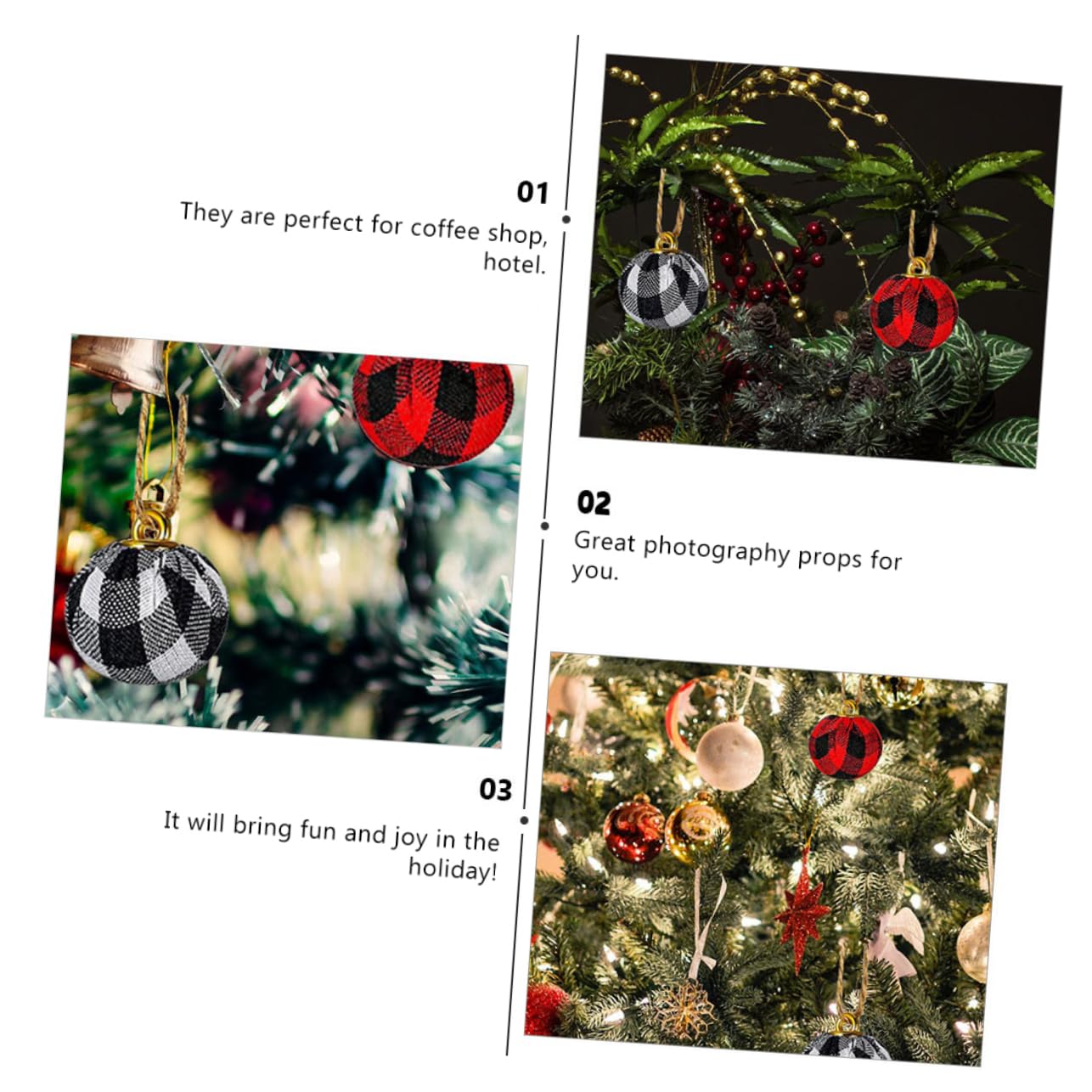 ABOOFAN 108piezas Colgantes para Árbol De Navidad Decoración De Fiesta y Adornos De para Árbol Navideño