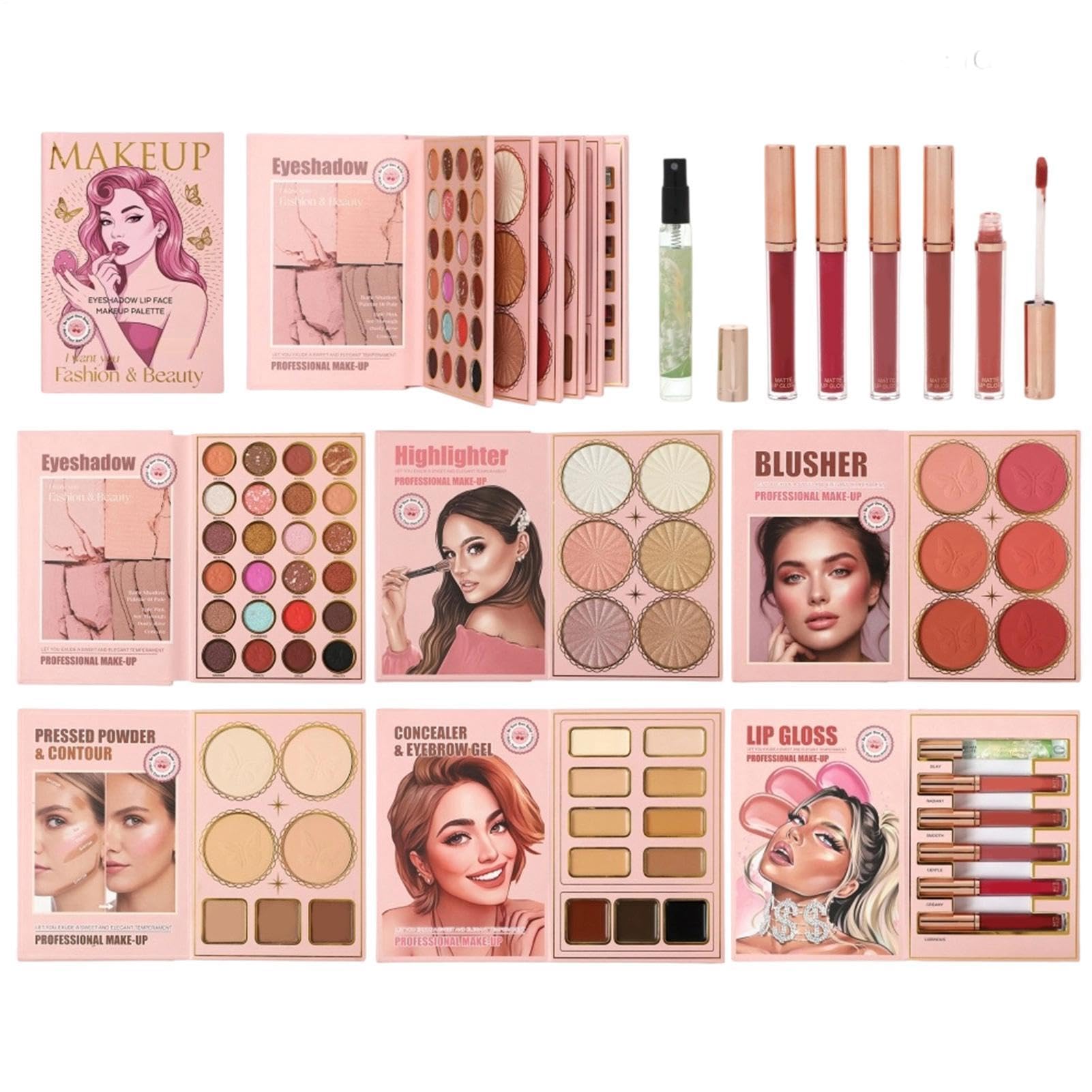 Tragbare Make-up-Palette mit 6