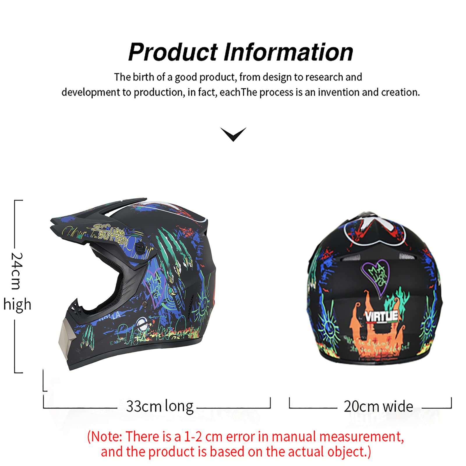 Kaski na rower terenowy Kask MTB Kask terenowy z konstrukcją z goglami Rękawiczki z maską Powłoka ABS z odpinanym podbródkiem Chłopcy Dziewczęta do jazdy na rowerze na świeżym powietrzu