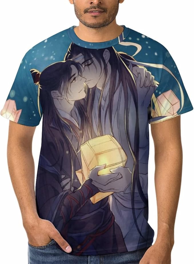 Amazon Tシャツ 半袖 メンズ 魔道祖師 藍忘機 魏無羨 夷陵老祖 インナーシャツ 丸首 下着 定番 トレーナー カットソー 大きいサイズ 吸汗速乾 ゆったり カジュアル おしゃれ プリントtシャツ 安い レディース 男性 Tシャツ カットソー 通販