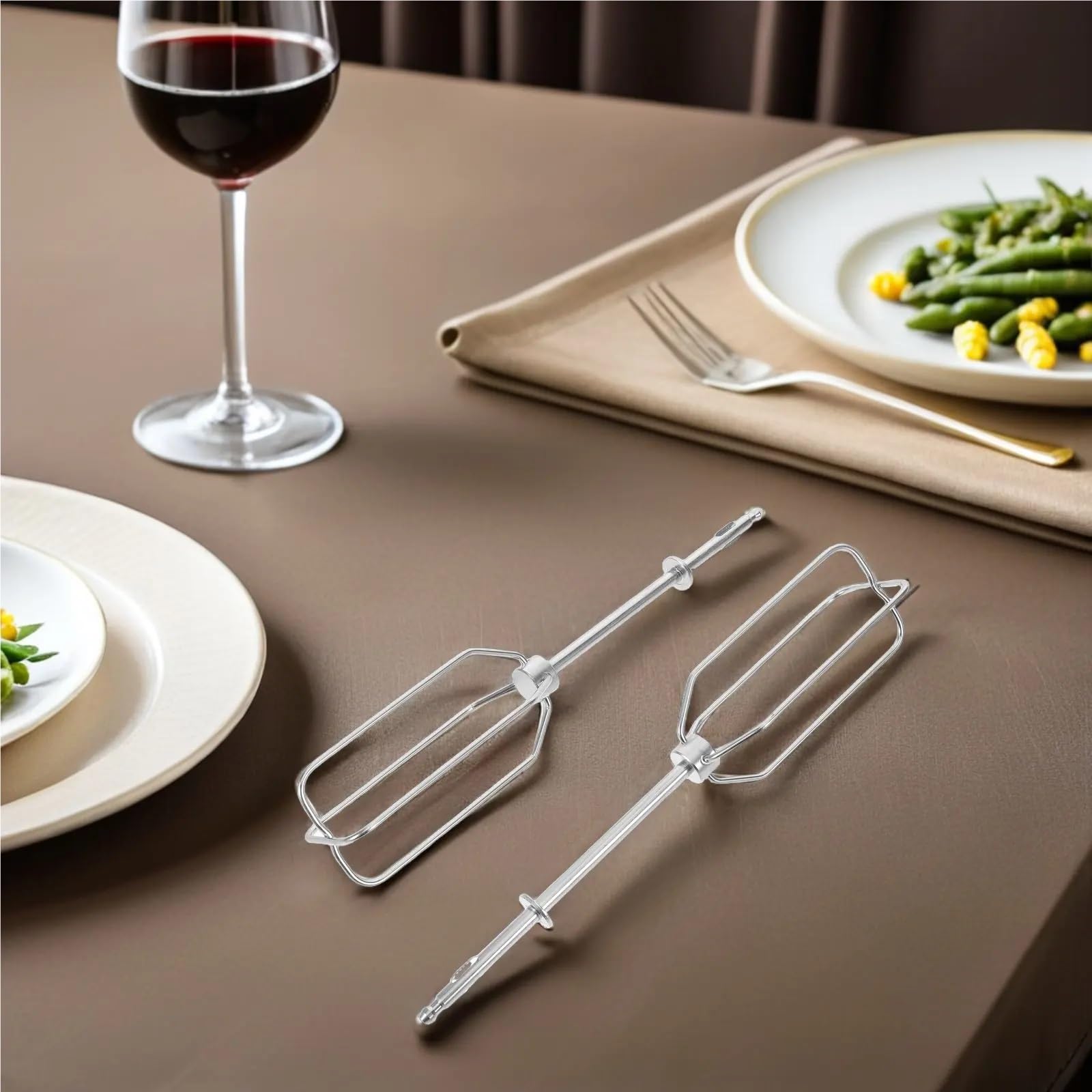 4PCS Ei Schneebesen Stangen Küche Mixer Zubehör Edelstahl Creme Schlagen Beater Ersatz Milchaufschäumer Zauberstab Backen für Handmixer