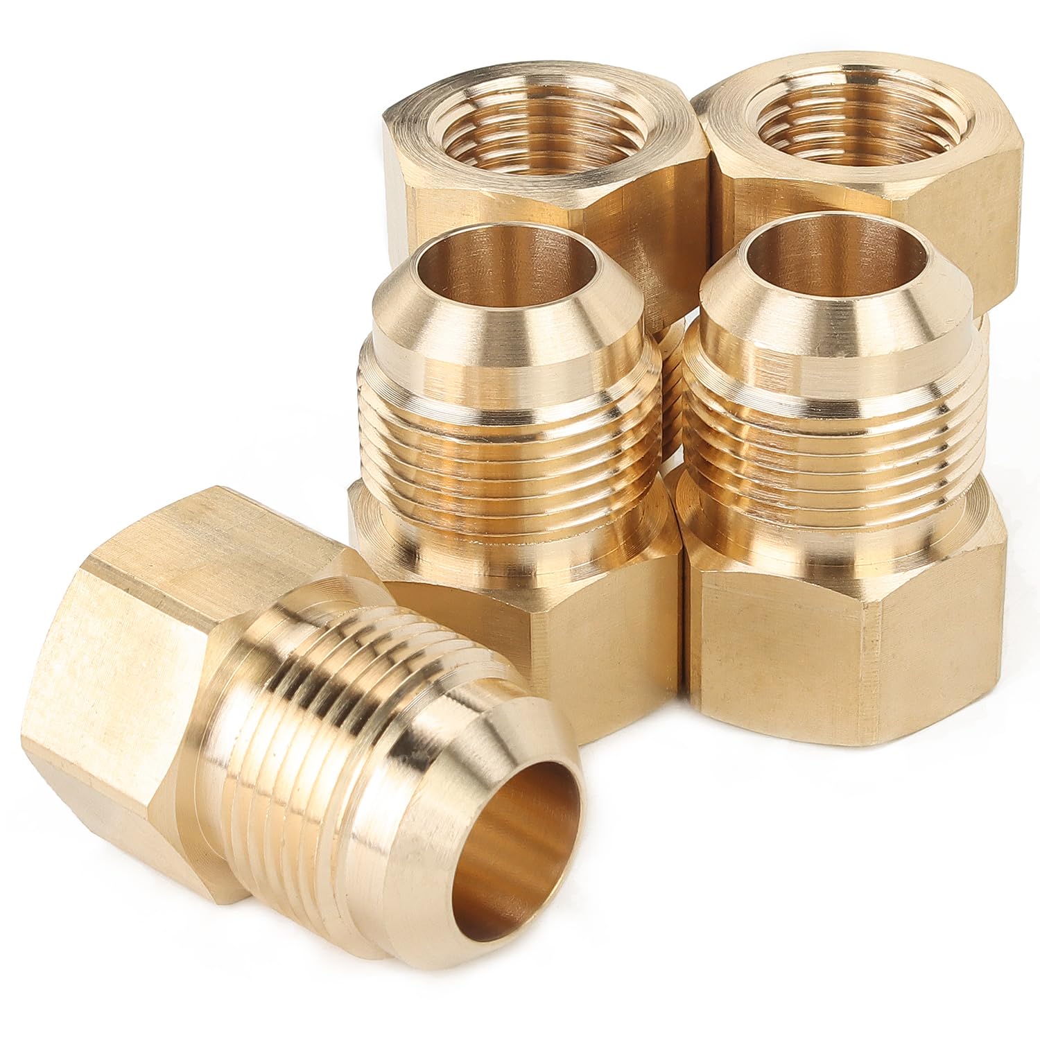 Raccord laiton évasé 1,9 cm OD tube cuivre vers adaptateur femelle 1,27 cm NPT pas cher
