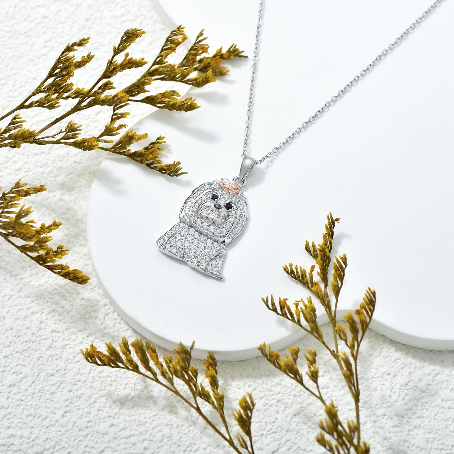 S925 Sterling Silver Dog Pendant Necklaces - 24 Breeds Corgi/Husky/Labrador/Shepherd for Women - Image 3