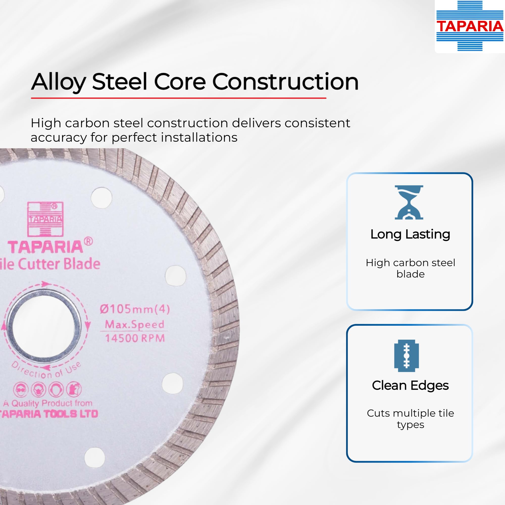 Taparia 4", Tile Cutter Blade, Turbo (Tbt 4) 2