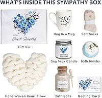 Vista 2 de Cestas de regalo de condolencias, regalos de condolencias para el duelo – Sorry for Your Loss of Querido/Mom/Dad/Husband, Thinking of You Box