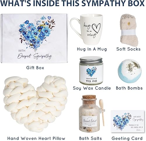 Miniatura 2 de Cestas de regalo de condolencias, regalos de condolencias para el duelo Sorry for Your Loss of QueridoMomDadHusband, Thinking of You Box, paquete