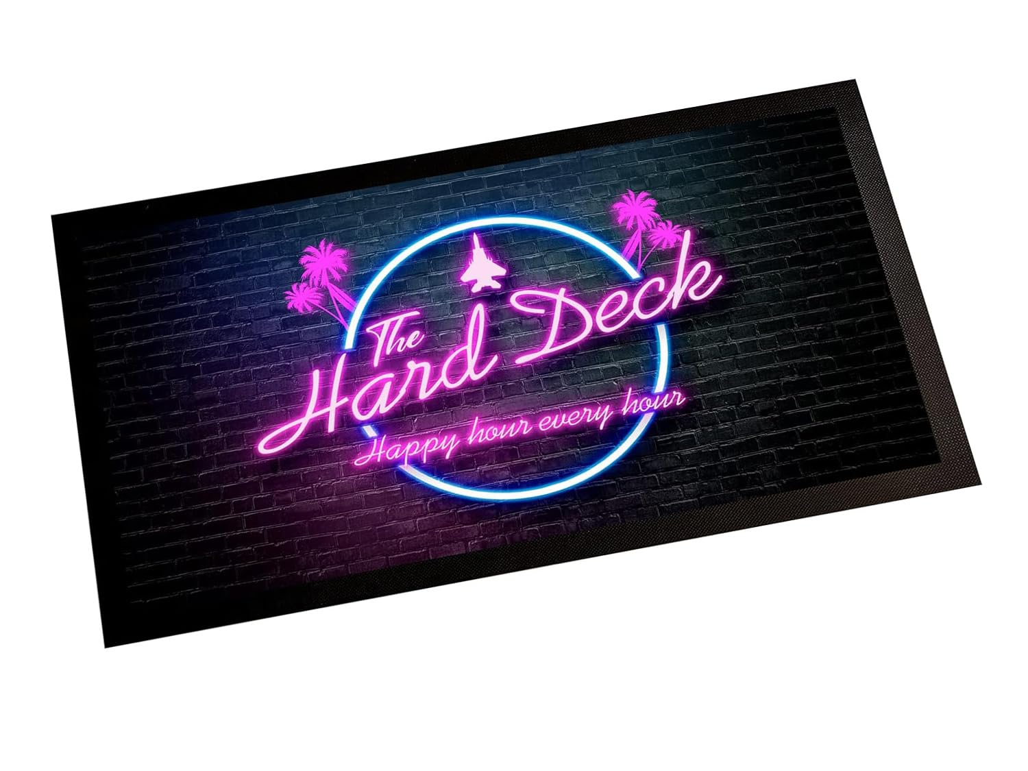The Hard Deck Bar runner mat - Cocktails & Dreams - Cocktail Bar home bar mat - bar accessories