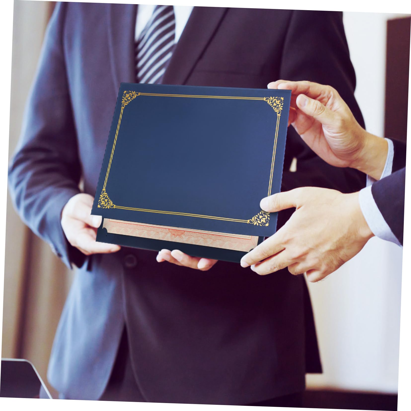 Generico 30 Pezzi Di Sigillo Per Certificato Con Bordo In Lamina D'Oro Porta-Diplomi Porta-Certificati Porta-Documenti Di Laurea Copertina Decorativa Premio Universitario