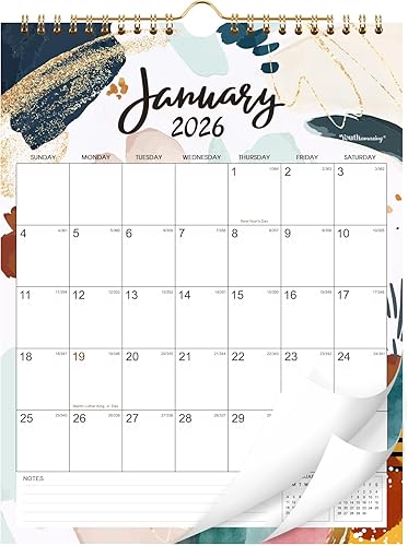 Calendario de pared 2025, calendario de pared 2025 de enero de 2025 a diciembre de 2025, 8.5 x 11 pulgadas, calendario de 12 meses 2025,