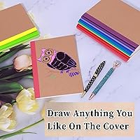 Vista 5 de 12 Pack Notebooks Lined Journal Bulk Writing Diary Planner with Thick Paper, 60 Pages, 30 Sheets, 8.3x5.5 inch for Home, Office or School Supplies