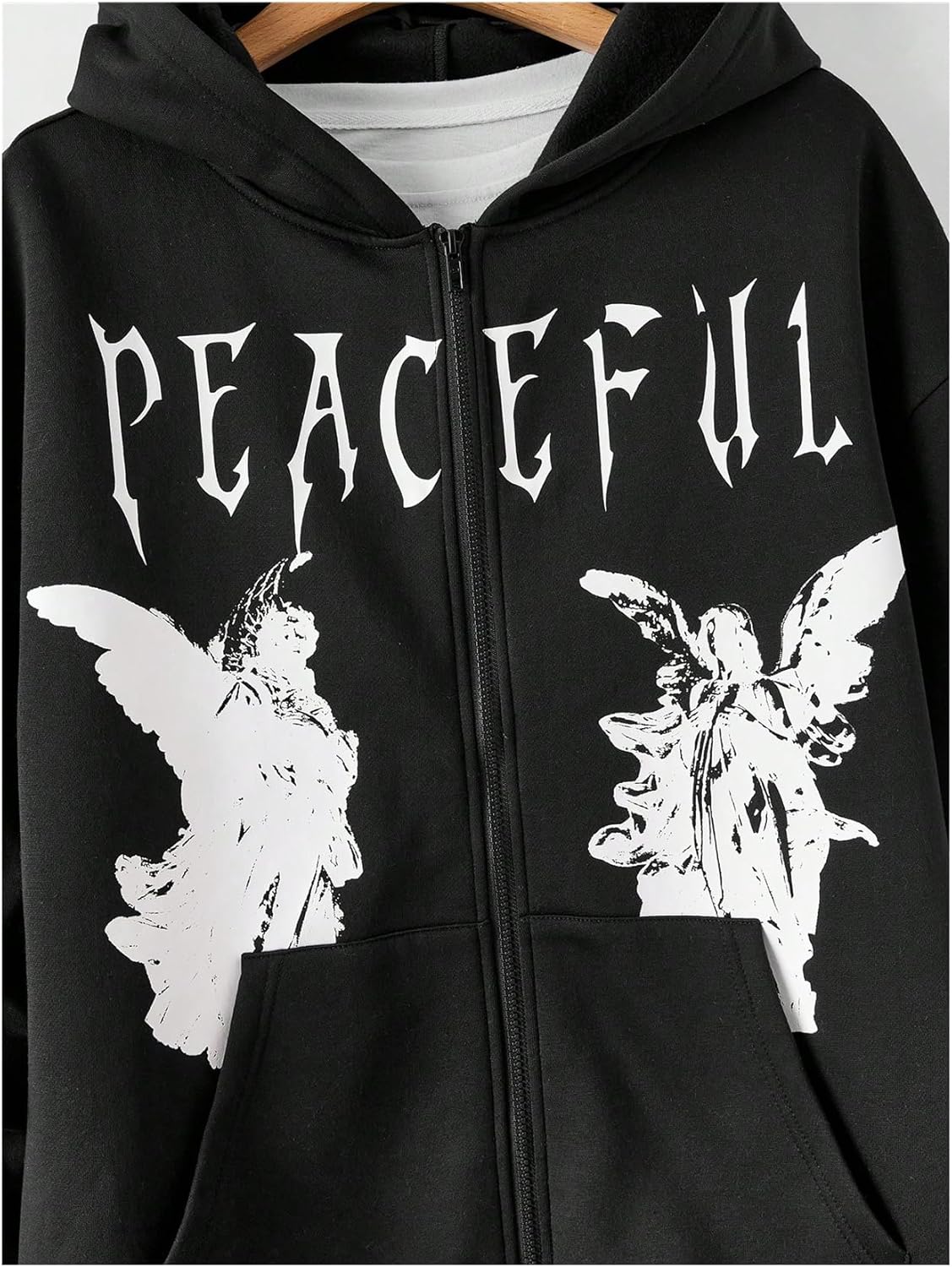 SOLY HUX Men's Graphic Zip Up Hoodies Streetwear Jacket Letter Print Long Sleeve Sweatshirt with Pocket - Image 3