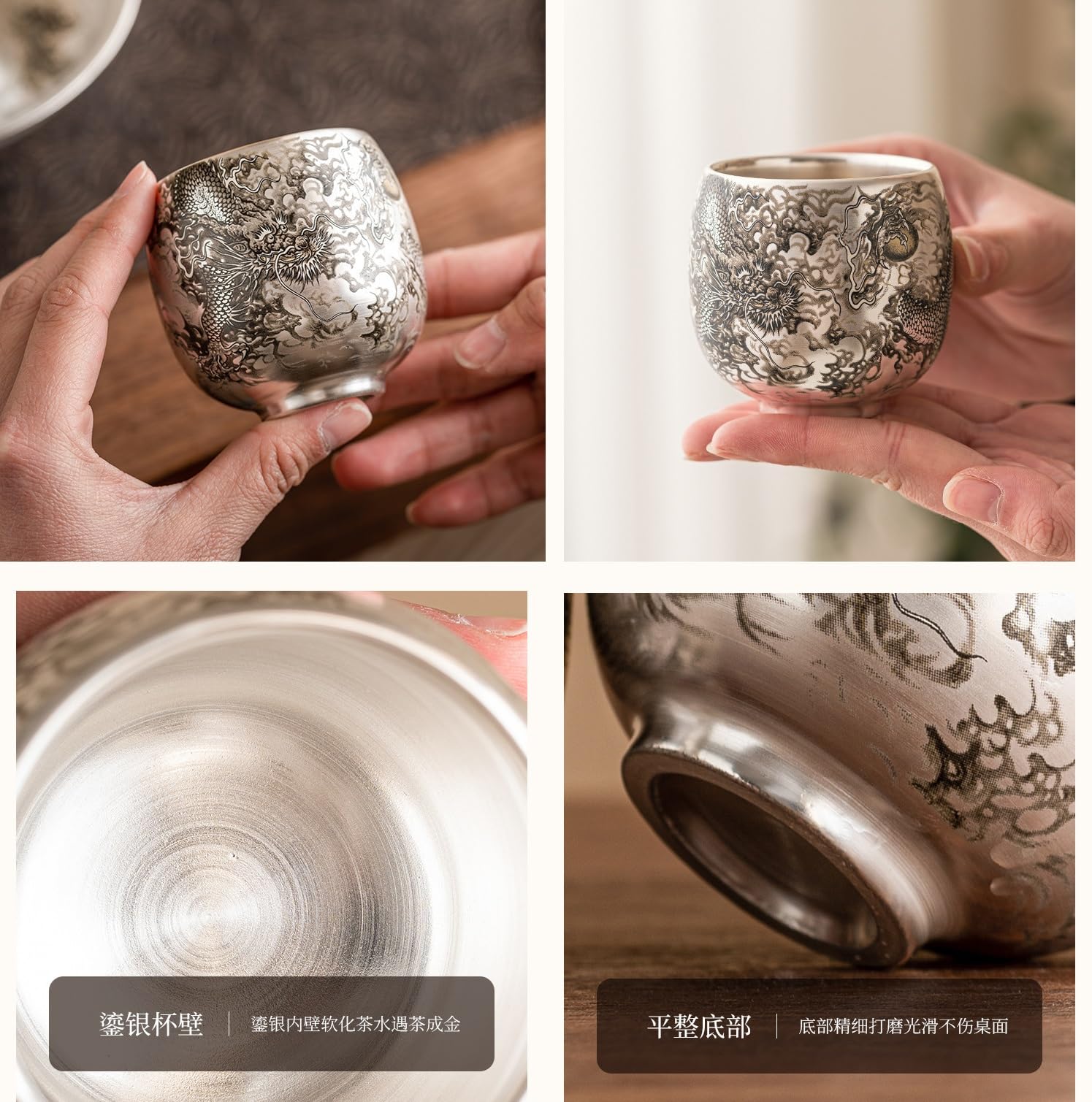 Złoty srebrny kubek ze smokiem, czajniczek Master Teacup, zestaw chińskich filiżanek do herbaty Kung Fu, ceramiczny zestaw do herbaty z porcelany, chiński zestaw do herbaty, tradycyjny zestaw do cer