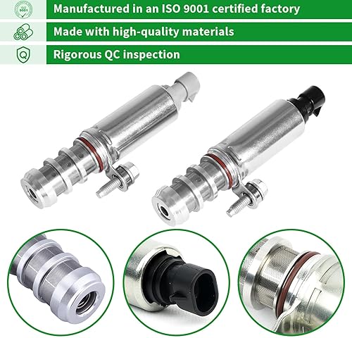 Miniatura 6 de Válvula electromagnética del actuador de posición del árbol de levas de admisión y escape Kit de control de aceite VVT Compatible con Chevy,