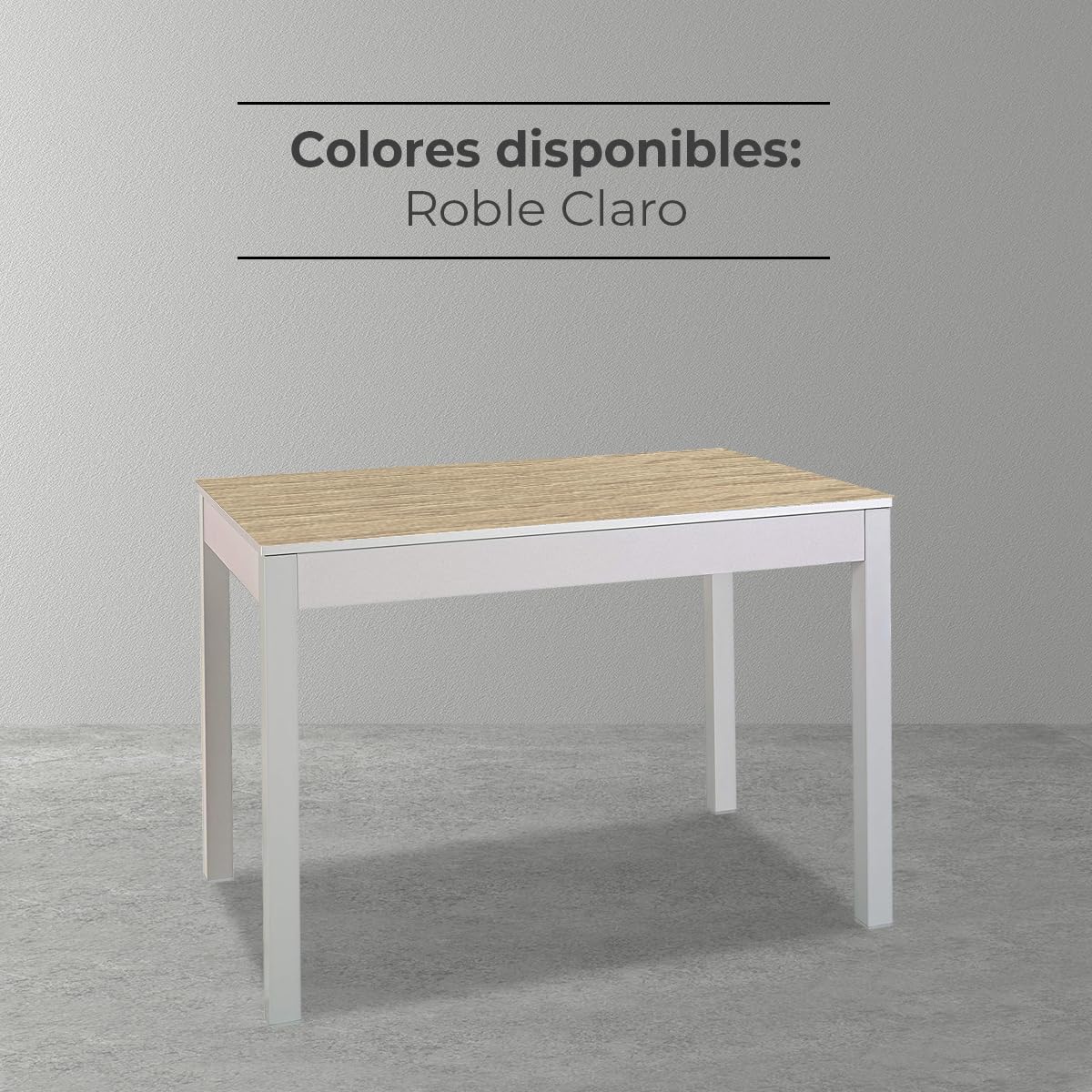 ASTIMESA Tipo Carro Mesa de Cocina, Metal, Roble Raw, 100x60cm