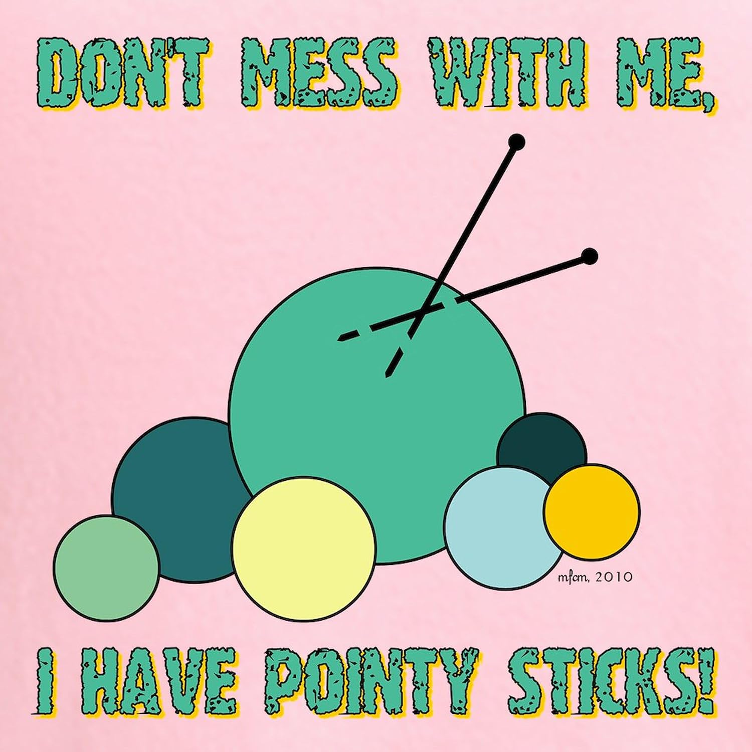 CafePress POINTY STICKS Women's Nightshirt, Soft Long Pajama Shirt, Cotton PJs/Pyjamas Pink