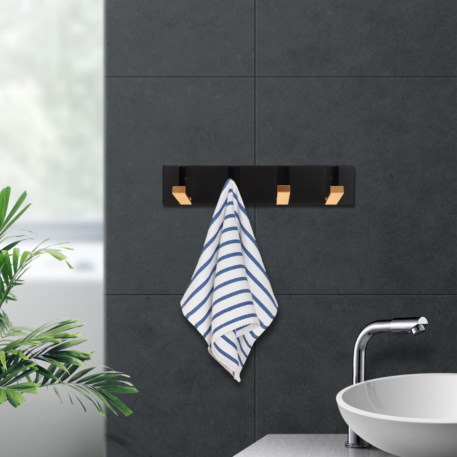 Garneck Gancio Appendiabiti Pieghevole Per Bagno Cucina Armadietto Appendere Vestiti Accappatoi Borse Cappotti Senza Robusto e Versatile