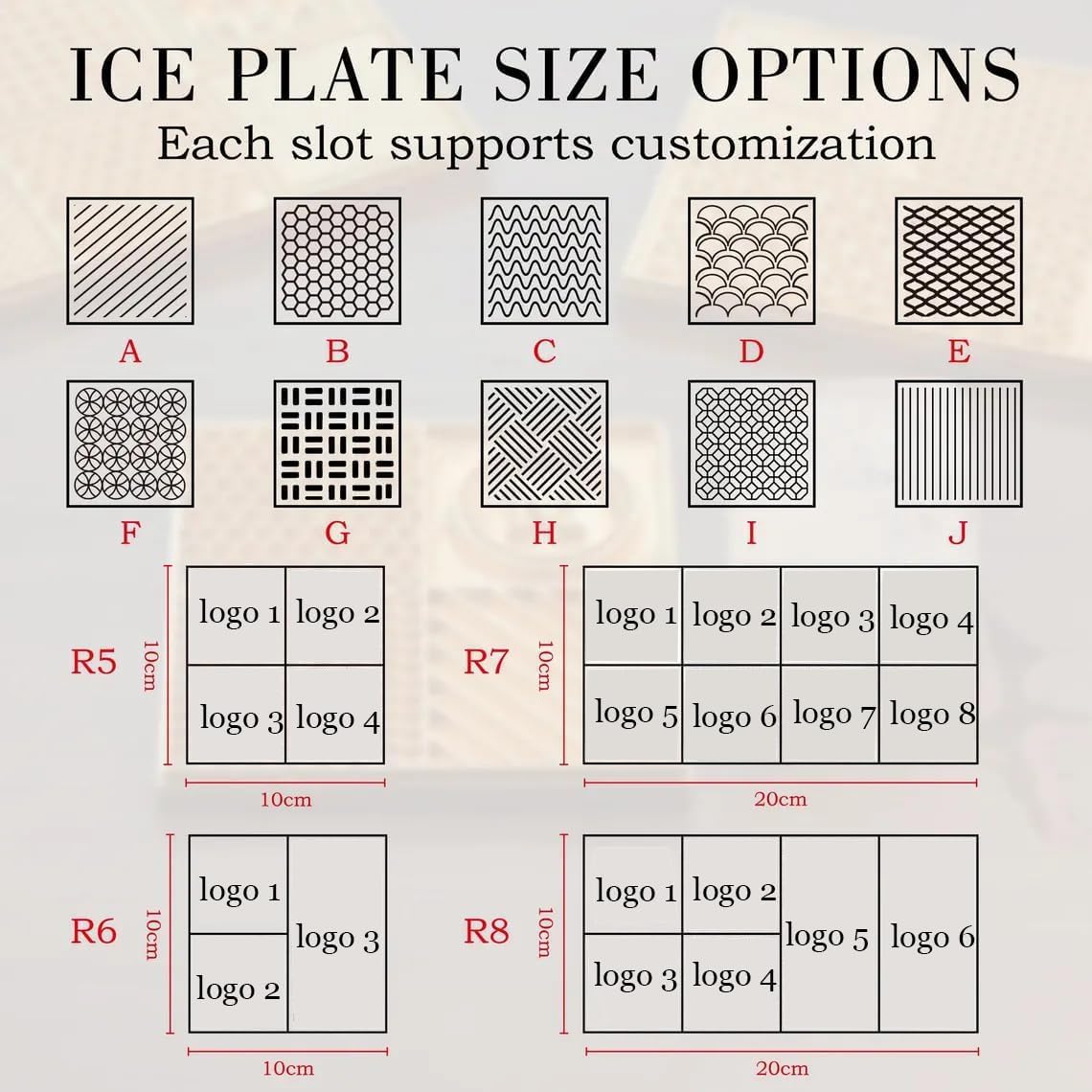 Custom Ice Plate - Personalized Ice Cube Stamp, Custom Brass Frozen Plate for Bar, Whiskey Frozen Cube Stamp, Bartender Accessories