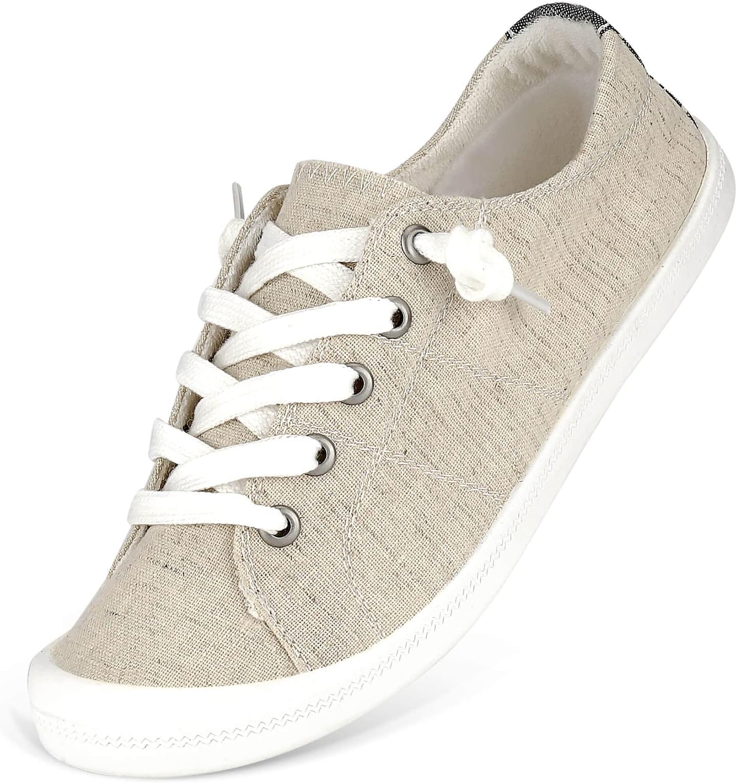 HxlberWomen's Low Top Sneaker - Round Toe Comfort Casual Canvas Shoes Fashion Sneakers for Walking for Women
