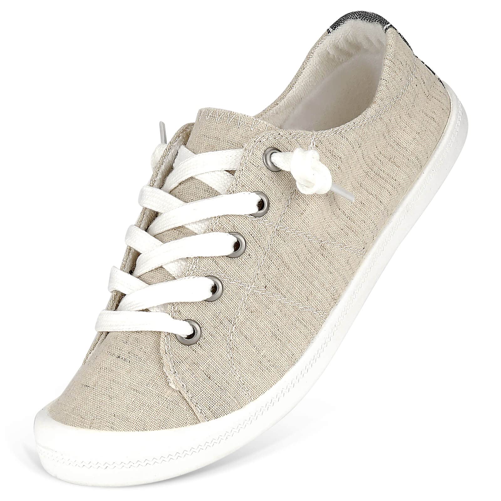 HxlberWomen's Low Top Sneaker - Round Toe Comfort Casual Canvas Shoes Fashion Sneakers for Walking for Women