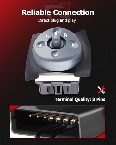 Miniatura 4 de GDSMOTU Interruptor de elevalunas eléctrico delantero izquierdo compatible con Chevrolet para C2500 1995-2000 para GMC para K3500 1995-1999,