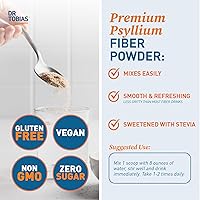 Vista 4 de Dr. Tobias Colon Everyday Health & Prebiotics with PreforPro - Bebida diaria de fibra y suplemento prebiótico para la salud intestinal, la digestión