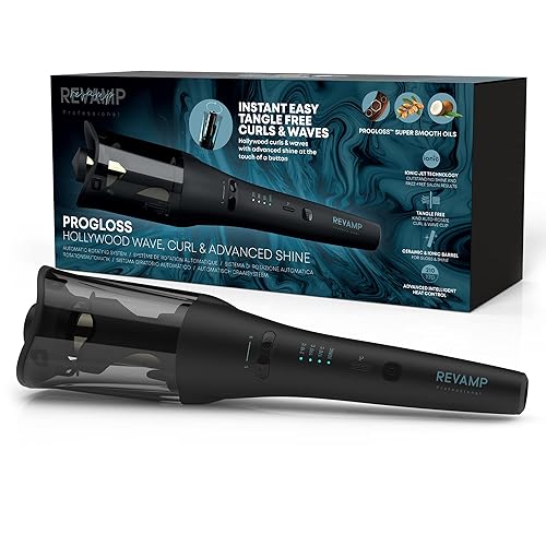 REVAMP Hollywood Wave Arricciacapelli in Ceramica con Rotazione Automatica –