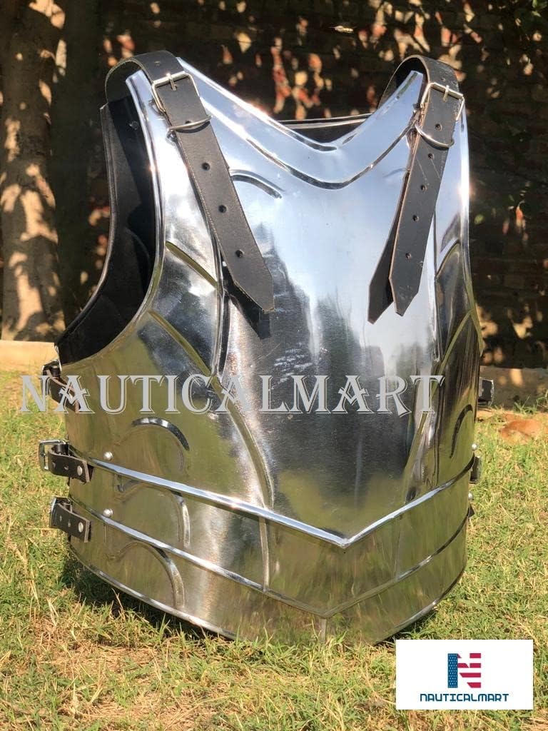 LARP Medieval Steel Armor Full Cuirass Breastplate and Back Plate LARP and Cosplay for Authentic Historical Reenactments Armor - Image 6
