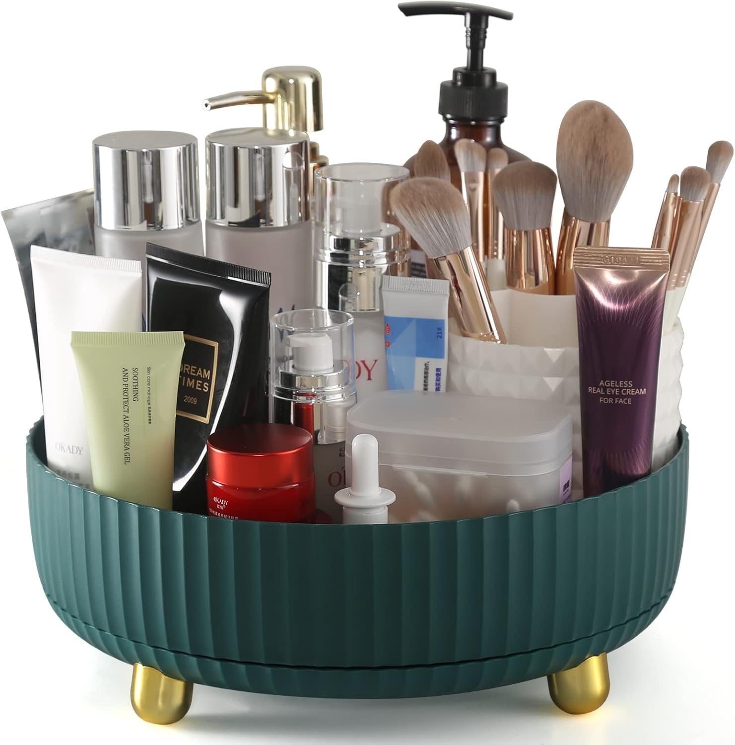 DOCMON Skin Care Organizer, 360 Rotating Makeup Perfume