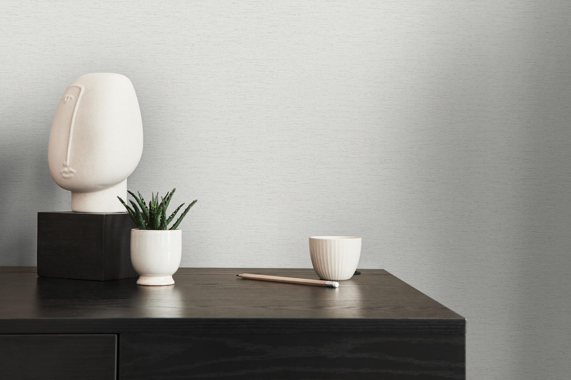 Papier peint intissé blanc gris clair salon chambre Livingwalls 393515 10m