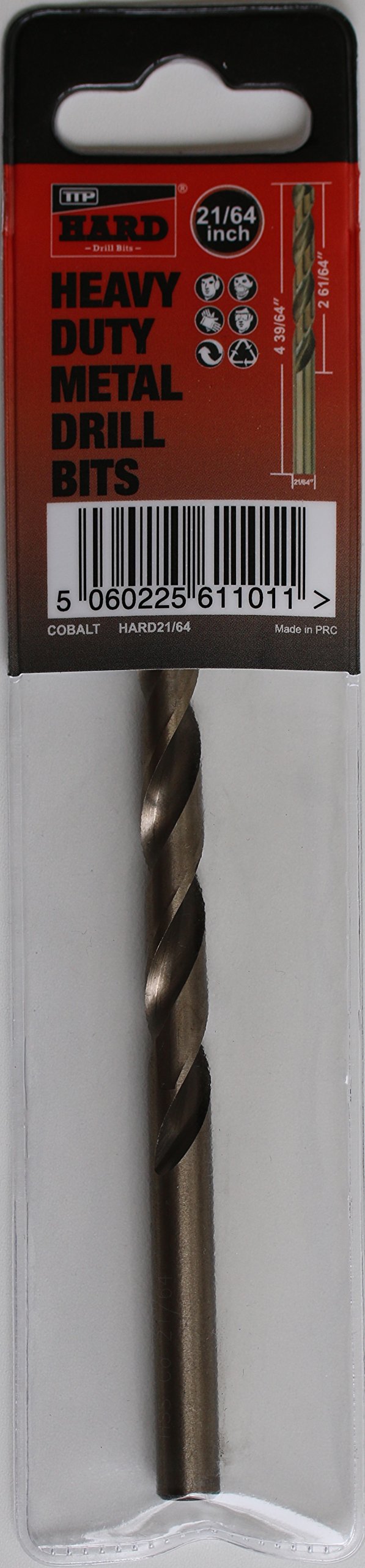 Buy Cobalt M35 imperial 21/64” drill bit for metal by TTP HARD drills