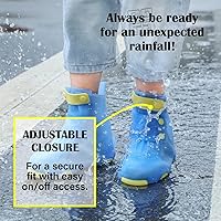 Vista 3 de Cubiertas para zapatos de lluvia para niños, impermeables, para niños y niñas, reutilizables