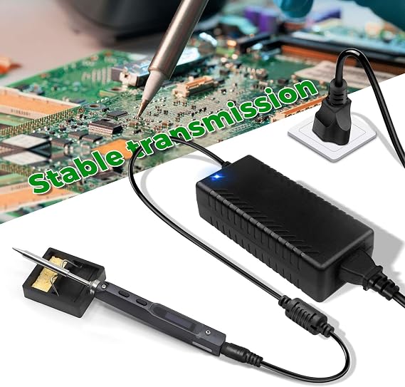 24V 3A 72W Power Supply Adapter AC 100-240V to DC 24 Volt 3 Amp Converter Transformer 5.5x2.5mm Plug for TS100 SH72 Mini Electric Soldering Iron/LED Strip Light/CCTV Security System/LCD Monitor