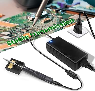 24V 3A 72W Power Supply Adapter AC 100-240V to DC 24 Volt 3 Amp Converter Transformer 5.5x2.5mm Plug for TS100 SH72 Mini Electric Soldering Iron/LED Strip Light/CCTV Security System/LCD Monitor