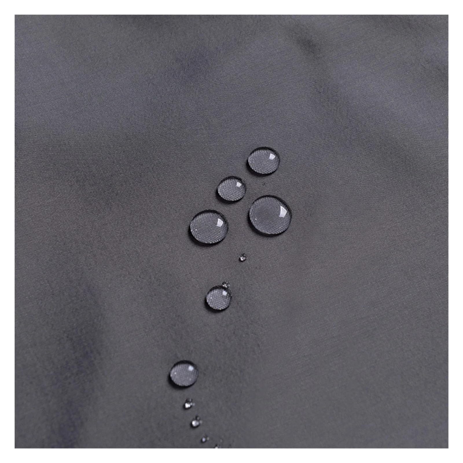 Generisch Dunkelgrauer 180 x 200 cm Dicker wasserdichter Polyester-Duschvorhang for Badezimmer