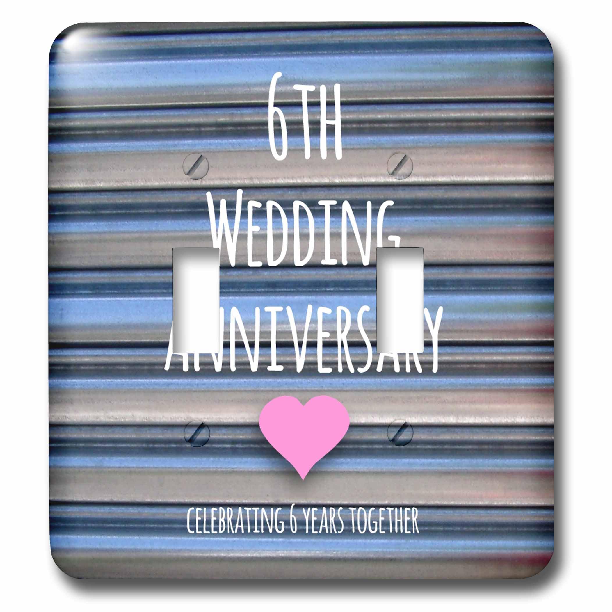 6ème anniversaire de mariage iron interrupteur double bascule multicolore
