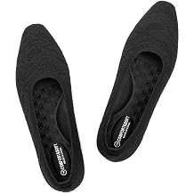 Frank Mully Womens Flat Square Toe Shoes Knitted Work Flat Comfort Dressy Flat Shoes for Daily Lightweight Comfort