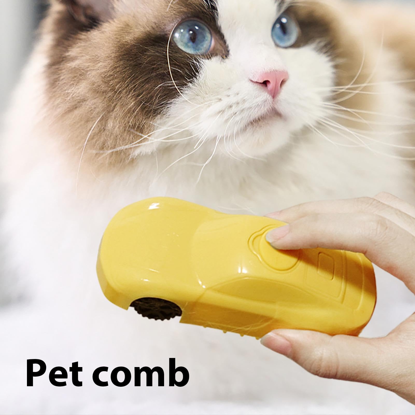 Pettine per massaggio spray per animali domestici, spazzola per la pulizia 'auto a vapore per gatti, spazzola a vapore per animali domestici, spazzola a vapore per la pulizia e il massaggio | Spazzole per cani per rimuovere aggrovigliati e sciolti