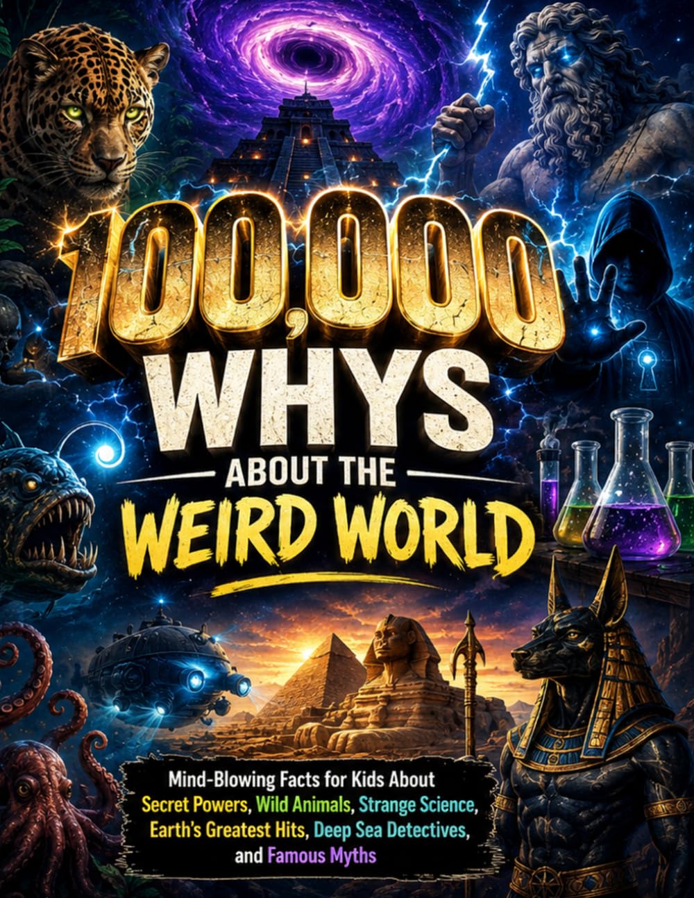 100,000 Whys About the Weird World: Mind-Blowing Facts for Kids About Secret Powers, Wild Animals, Strange Science, Earth’s Greatest Hits, Deep Sea Detectives, and Famous Myths