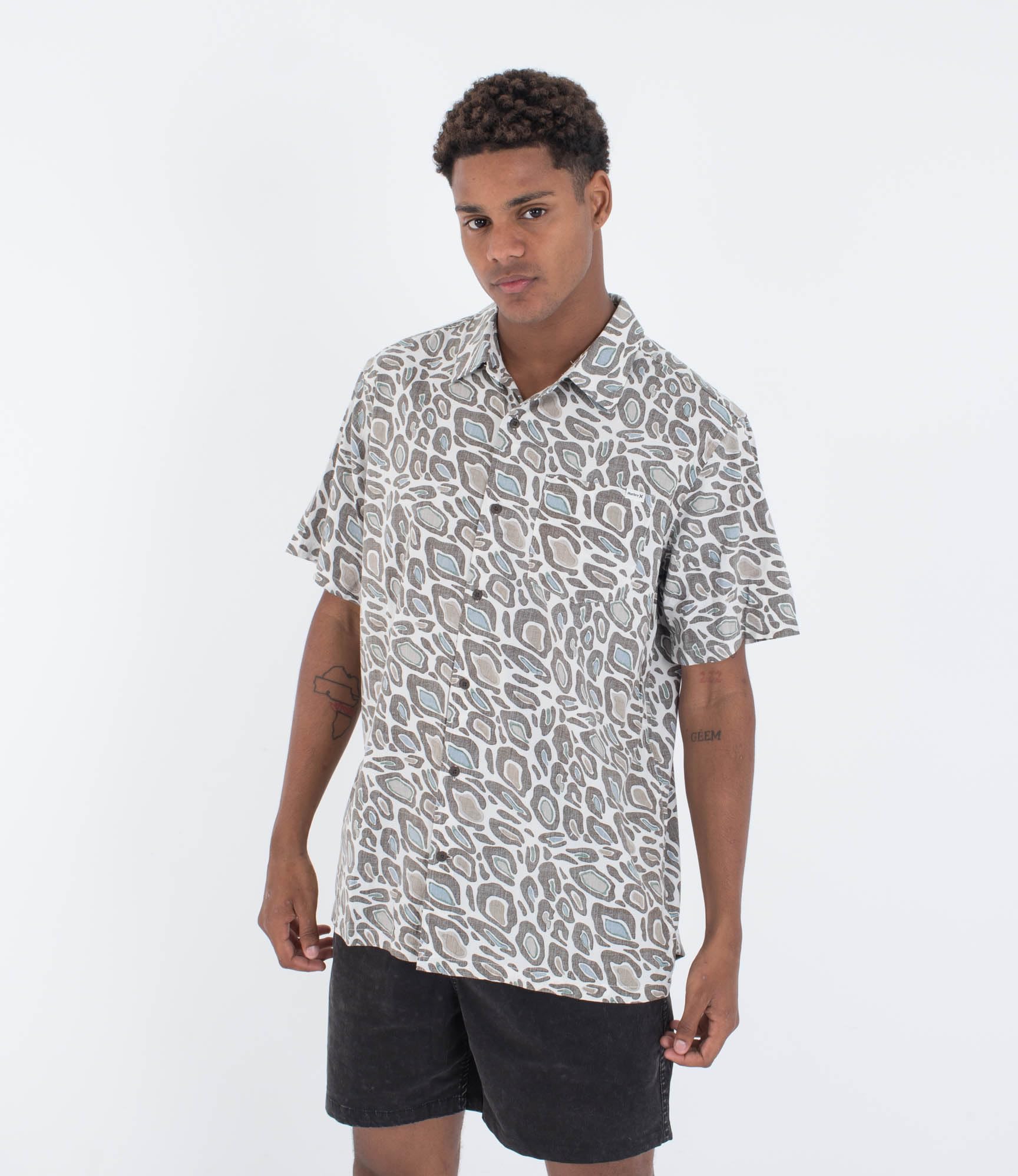 Hurley Mens Rincon Shirt, Bone, XXL EU
