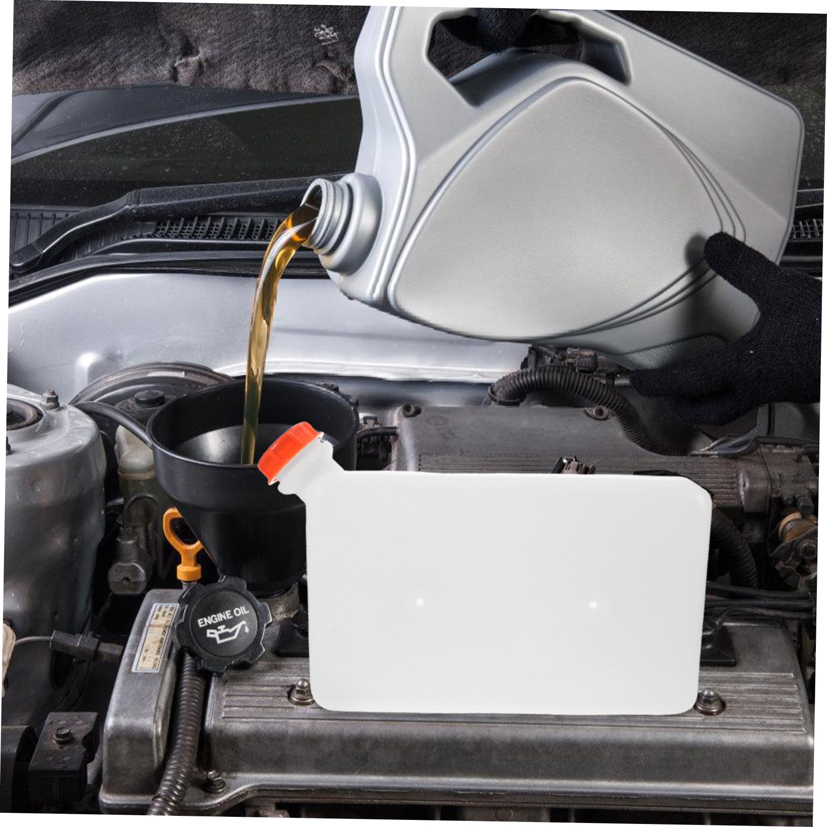 Tanque de Combustible 8 L Abs con Boquilla Angular y Dos Orificios | Accesorio para Calentador de Estacionamiento Externo, Diseño Reforzado, Compatible con Coches y Motocicletas