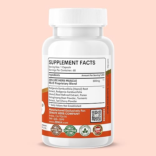 Miniatura 9 de ZEN LIFE HERB Muscle REx - Soporte para articulaciones, músculos y nervios - Suplemento a base de plantas para aliviar dolores y molestias crónicas